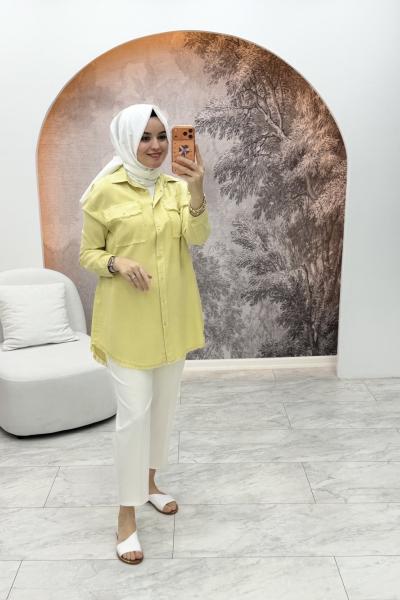 Maren Tensel Gömlek Sarı