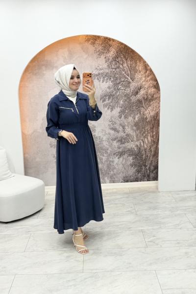 Mislina Elbise Lacivert