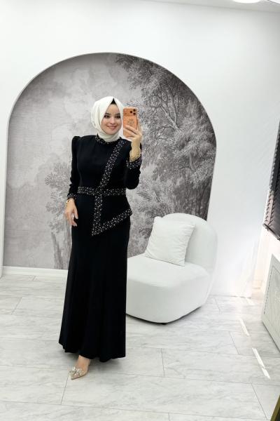 Gülru Elbise Siyah