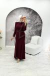 Gülru Elbise Bordo