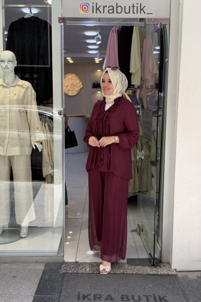 Ayza İthal Takım Bordo