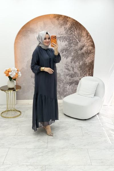 Elvina İthal Elbise Antrasit