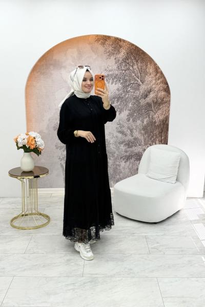Damla Elbise Siyah
