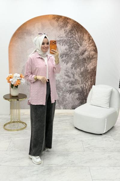 Neris Gömlek Pembe