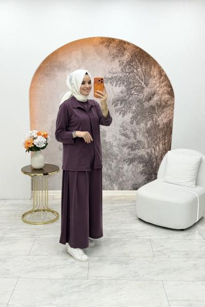 Beliz Üçlü Takım Mürdüm
