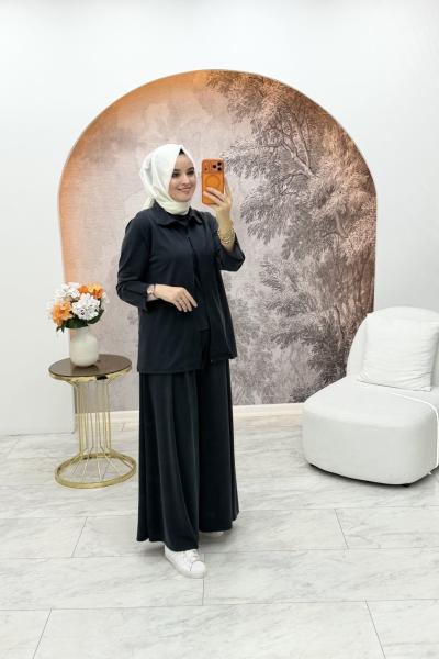 Beliz Üçlü Takım Füme