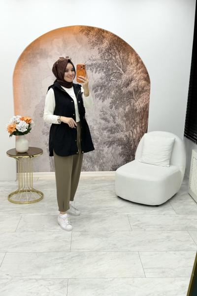 Peyda Yelek Siyah