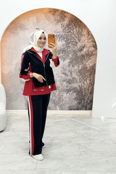 Mine İkili Takım  Kırmızı Siyah