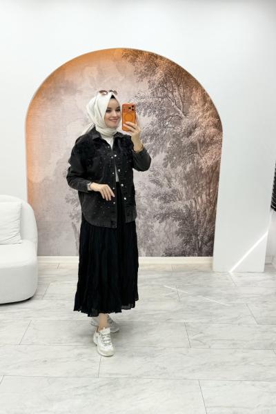 Esinti Kot Ceket Siyah