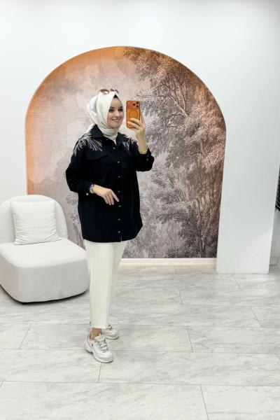 Neşe Kot Ceket Siyah