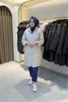 Lilya Şişme Mont Krem