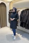 Lilya Şişme Mont Siyah