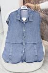 Denim Kot Yelek kot rengi
