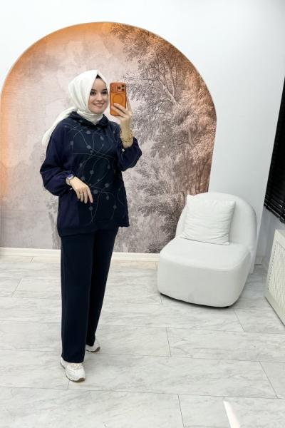 Yansı Takım Lacivert