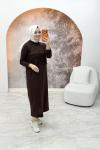 İlya Elbise Kahverengi
