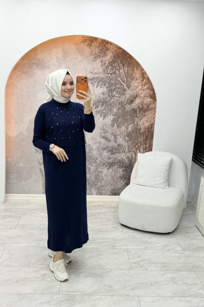 İlya Elbise Lacivert